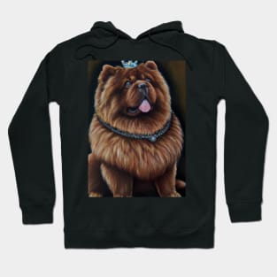 Chow Chow with Crown Hoodie